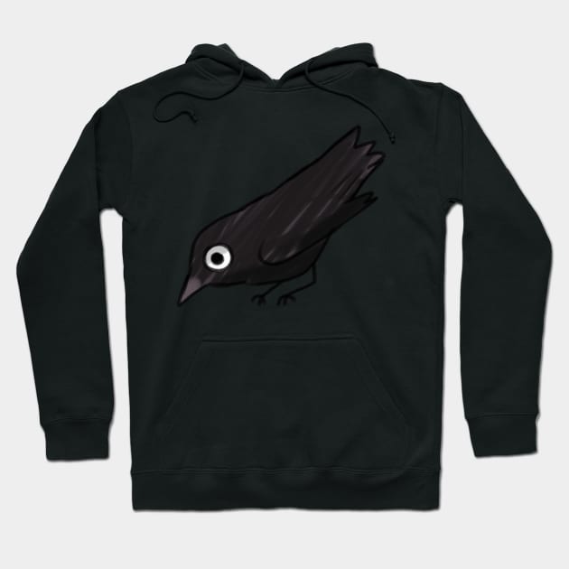 Funny crow illustration Hoodie by Mayarart